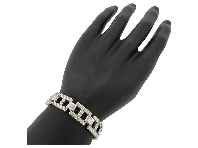 Hermès Hermes Vintage Grand Sport Silver Charm-Armband Silber - Ansicht 2
