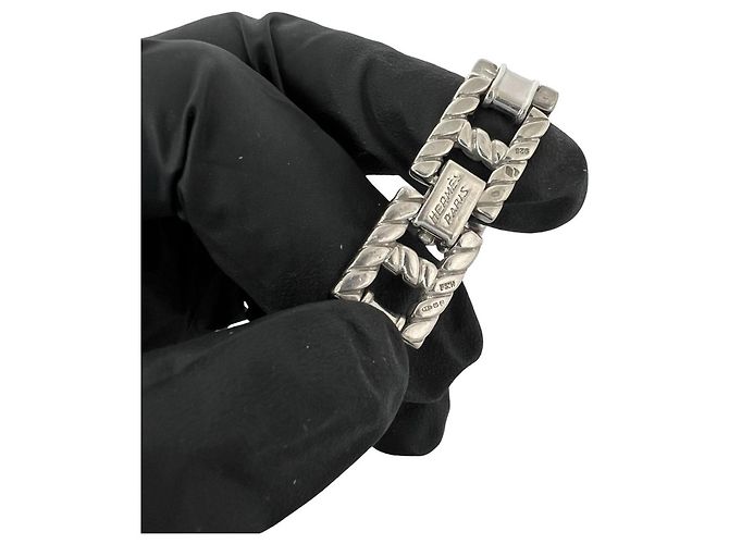 Hermès Hermes Vintage Grand Sport Silver Charm-Armband Silber - Ansicht 3