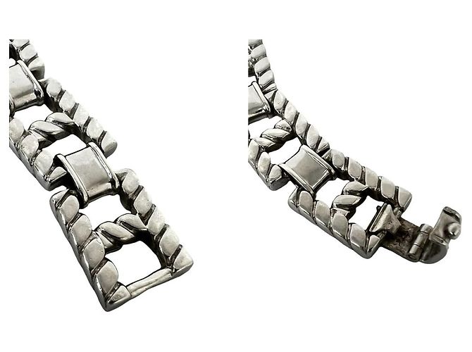 Hermès Hermes Vintage Grand Sport Silver Charm-Armband Silber - Ansicht 4