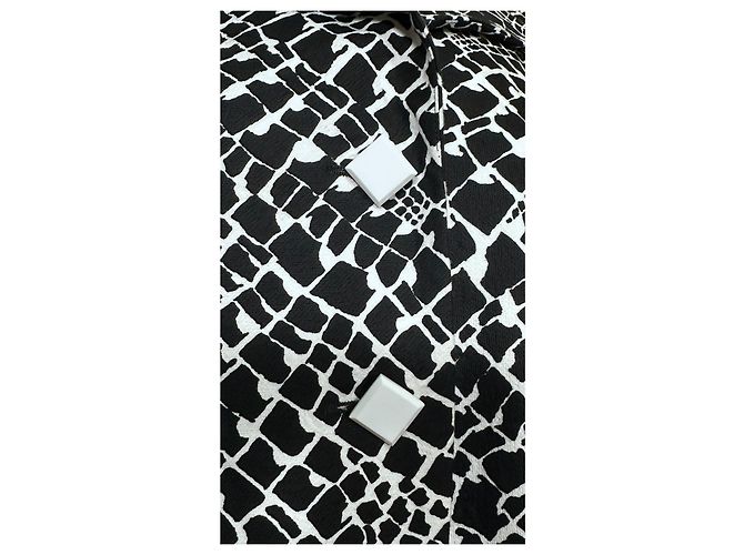 Autre Marque Blazer Elegance Paris Estampado Abstracto Blanco y Negro - vista 3