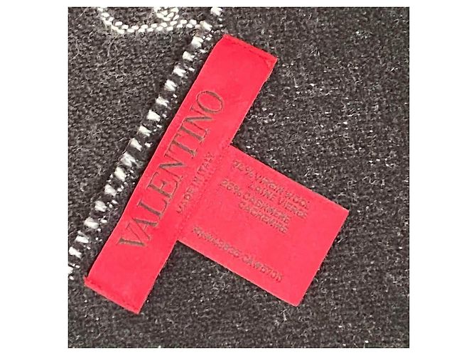 Bufanda Valentino All-Over V Monogram Negro - vista 2
