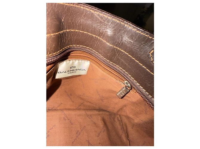 Balenciaga braune Monogramm-Handtasche - Ansicht 11