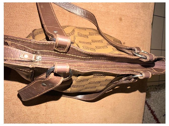 Balenciaga braune Monogramm-Handtasche - Ansicht 14