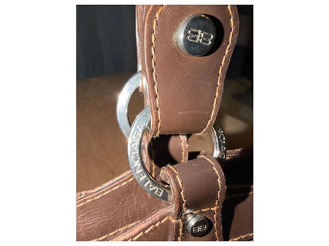 Balenciaga braune Monogramm-Handtasche - Ansicht 5
