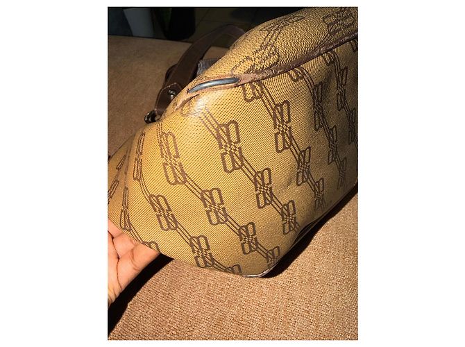Balenciaga braune Monogramm-Handtasche - Ansicht 6