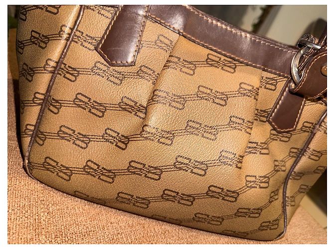 Balenciaga braune Monogramm-Handtasche - Ansicht 9