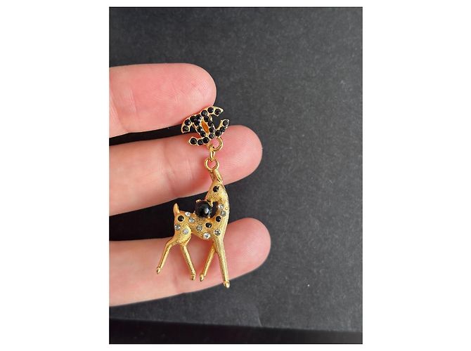 Gabrielle Pendientes colgantes Chanel Cerf Dorado - vista 4