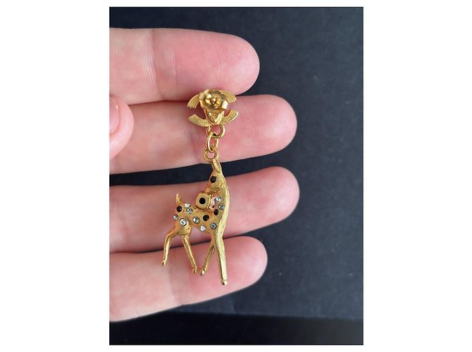 Gabrielle Pendientes colgantes Chanel Cerf Dorado - vista 5