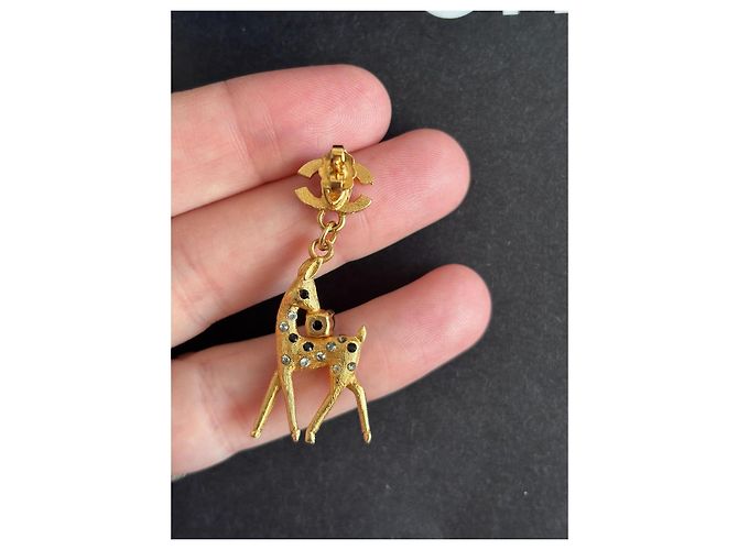 Gabrielle Pendientes colgantes Chanel Cerf Dorado - vista 7