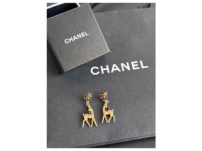Gabrielle Pendientes colgantes Chanel Cerf Dorado - vista 8