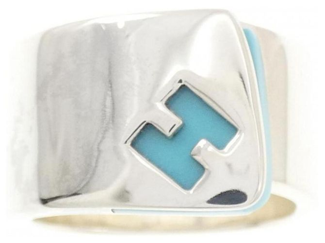Hermès Candy Ring Silber und Türkis - Ansicht 2