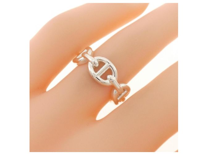 Ring Bague Hermès Chaine d'Ancre Enchainée - vue 4