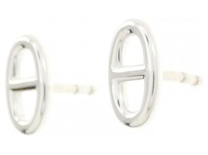 Hermès Orecchini Hermes Farandole TPM Silver Stud Earrings - vista 2