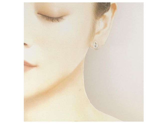 Hermès Orecchini Hermes Farandole TPM Silver Stud Earrings - vista 4