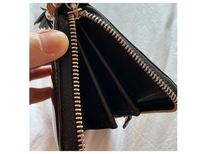 Cartera Gucci Bamboo de cuero charol Negro - vista 10