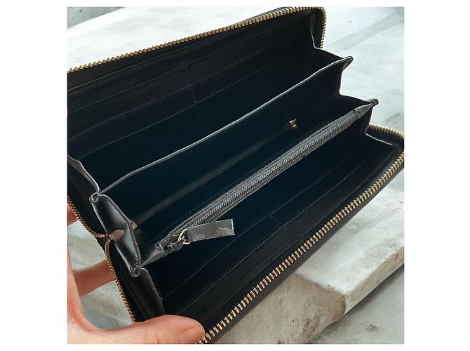 Cartera Gucci Bamboo de cuero charol Negro - vista 6
