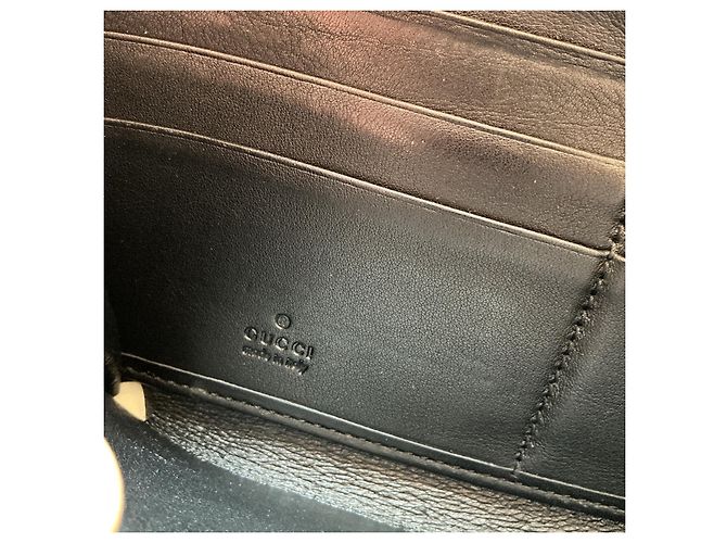 Cartera Gucci Bamboo de cuero charol Negro - vista 7