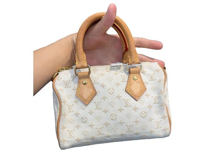 Louis Vuitton Speedy Bandoulière 20 Creme - Ansicht 10