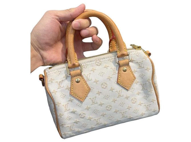 Louis Vuitton Speedy Bandoulière 20 Creme - Ansicht 16