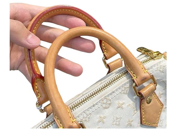 Louis Vuitton Speedy Bandoulière 20 Creme - Ansicht 6