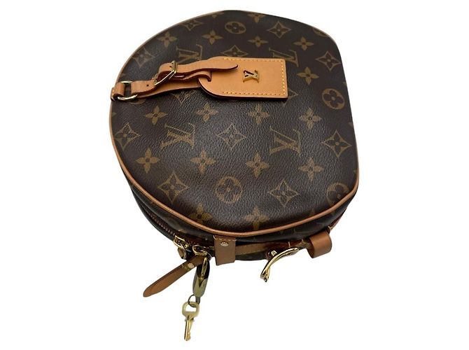 Borsa Louis Vuitton Boite Chapeau 2021 chip NFC Marrone Monogramma - vista 15