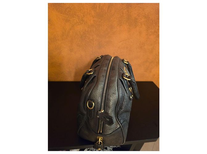 Prada Bags Leather Argento Bronzo - vista 11