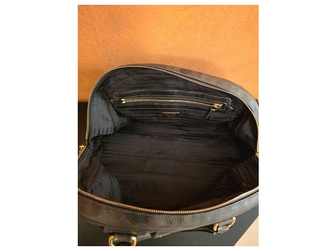 Prada Bags Leather Argento Bronzo - vista 13