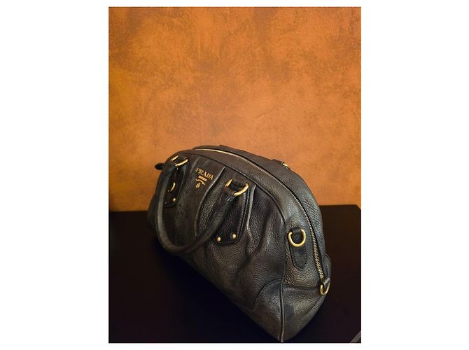 Prada Bags Leather Argento Bronzo - vista 7