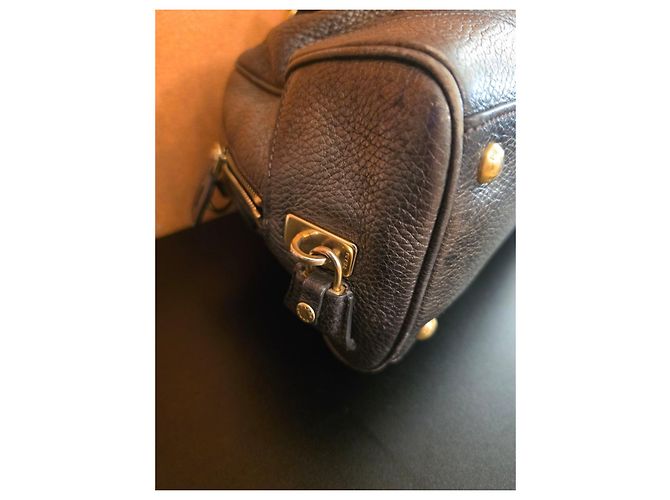 Prada Bags Leather Argento Bronzo - vista 8