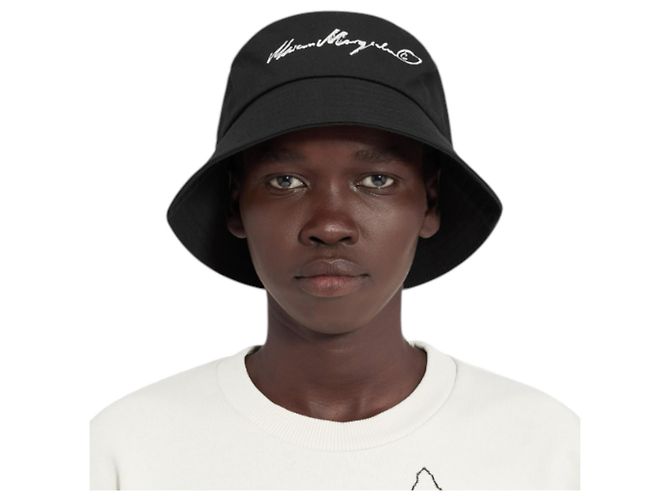 Maison Martin Margiela Cappello bucket in cotone nero Maison Margiela - vista 2