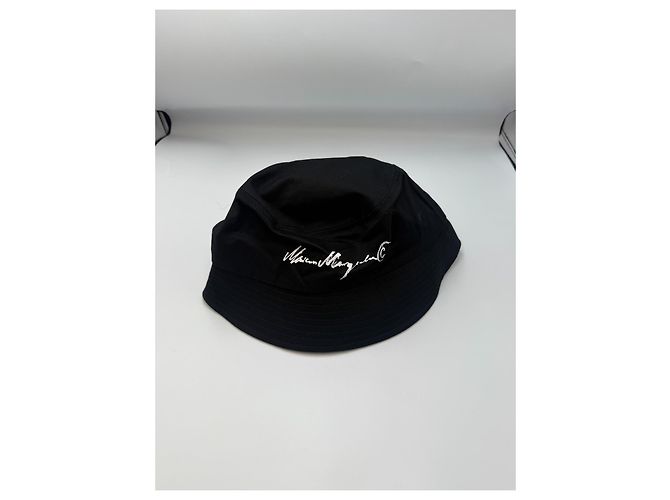 Maison Martin Margiela Cappello bucket in cotone nero Maison Margiela - vista 3