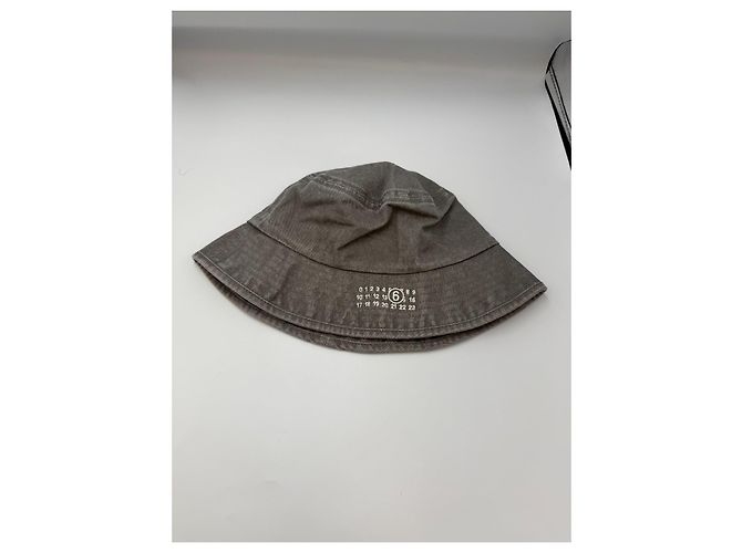 Maison Martin Margiela Maison Margiela Bucket hat in cotone lavato Grigio - vista 8