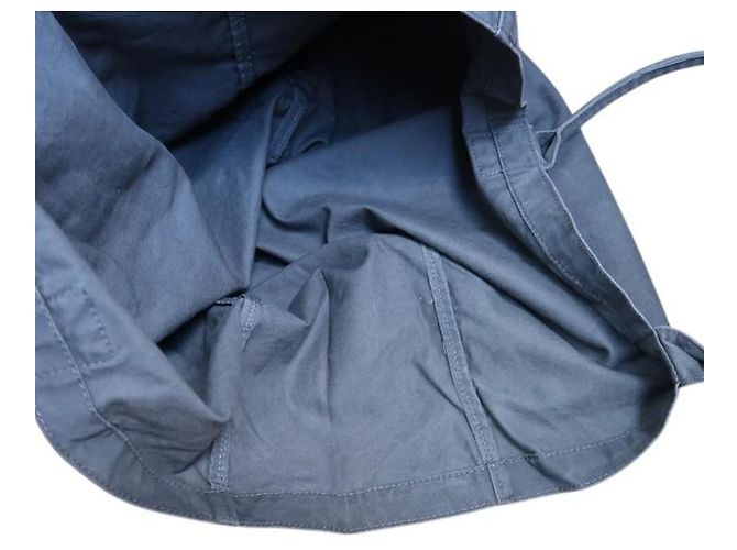 ANINE BING Leo canvas tote Paris University - grey washed Grigio - vista 6