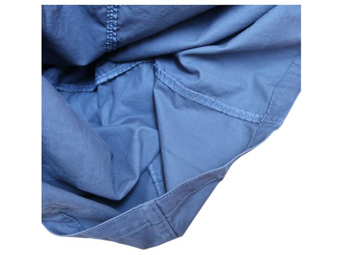 ANINE BING Leo canvas tote Paris University - blue washed - vista 10