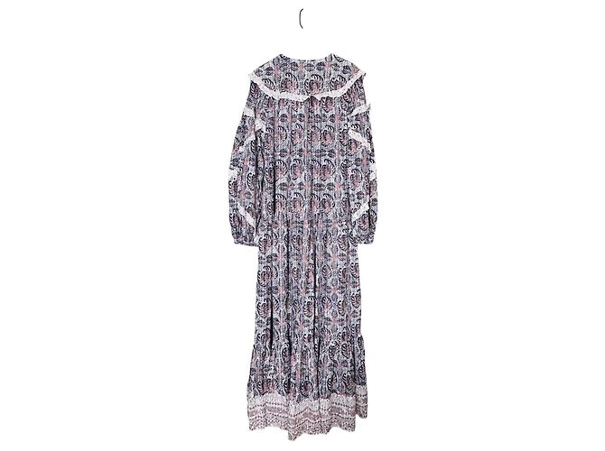 Ulla Johnson Brita Midi-Kleid bedruckt Braun Weiß - Ansicht 5