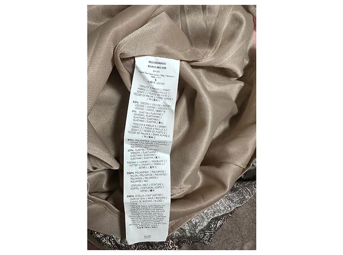 Max Mara Studio Paisley-Print Midi-Kleid Pink Weiß Grau Dunkelblau - Ansicht 5