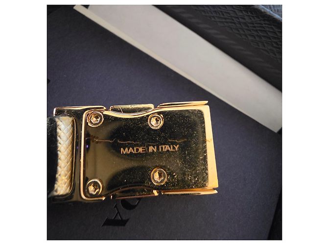 Pulsera Prada en piel Saffiano Oro Dorado - vista 9