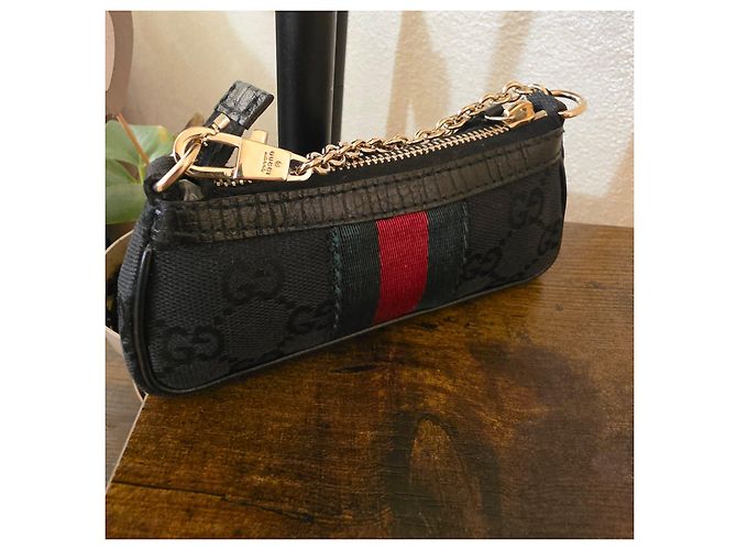 Gucci Horsebit by Tom Ford Mini Portamonete in Tela Nera Nero - vista 10