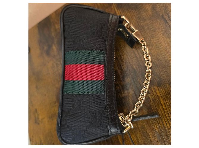 Gucci Horsebit by Tom Ford Mini Portamonete in Tela Nera Nero - vista 13