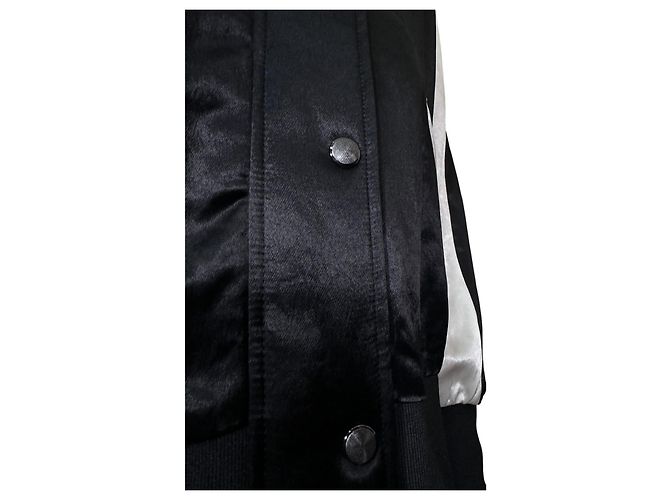 Zadig & Voltaire "Lady" Bestickte Bomberjacke Totenkopf Schwarz Weiß Mehrfarben - Ansicht 5