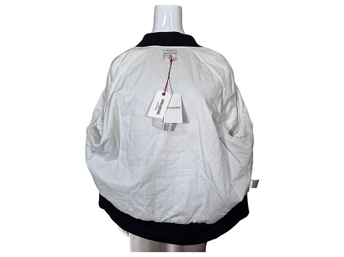 Zadig & Voltaire "Lady" Bestickte Bomberjacke Totenkopf Schwarz Weiß Mehrfarben - Ansicht 8