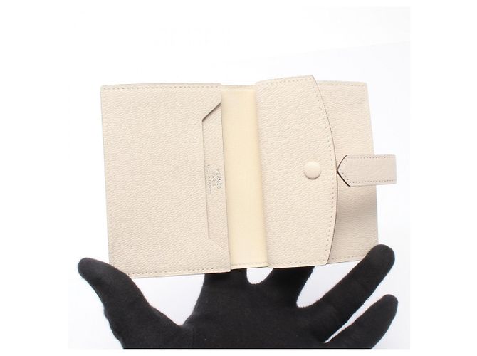 Hermès Tarjetero Hermes Bearn Mini Nata Crudo - vista 3