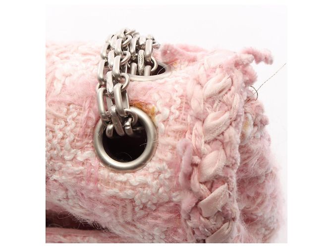 Borsa a tracolla Chanel 2.55 Matelassé Mademoiselle con catena Rosa Multicolore - vista 10