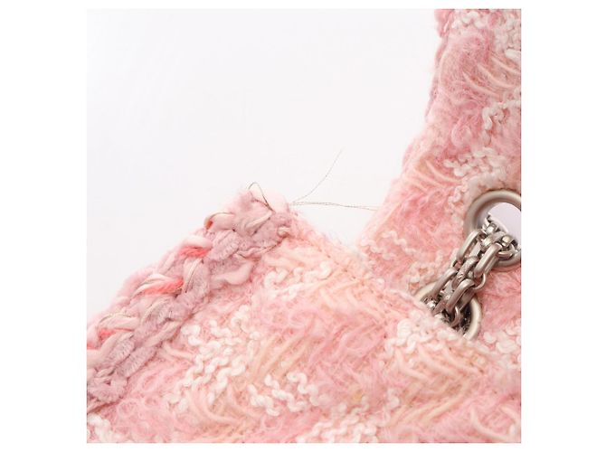 Borsa a tracolla Chanel 2.55 Matelassé Mademoiselle con catena Rosa Multicolore - vista 6