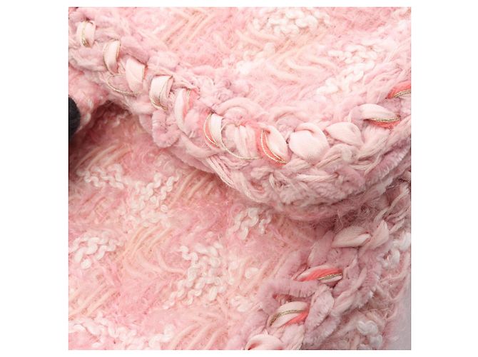 Borsa a tracolla Chanel 2.55 Matelassé Mademoiselle con catena Rosa Multicolore - vista 7