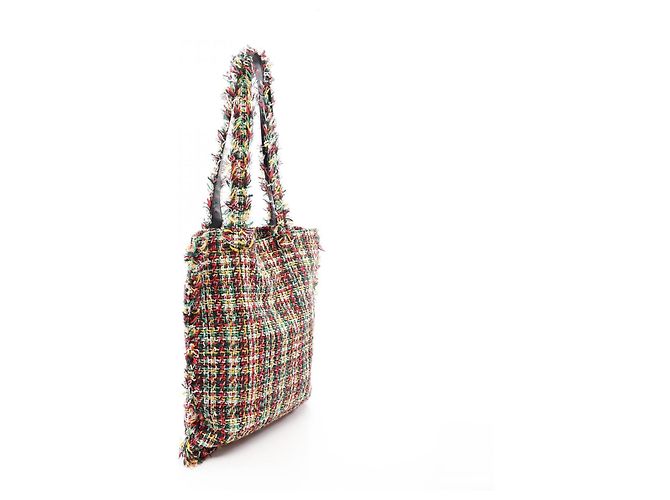 Borsa Tote Chanel No. 5 Black Multicolor Nero Multicolore - vista 2