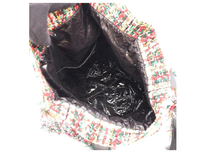 Borsa Tote Chanel No. 5 Black Multicolor Nero Multicolore - vista 3