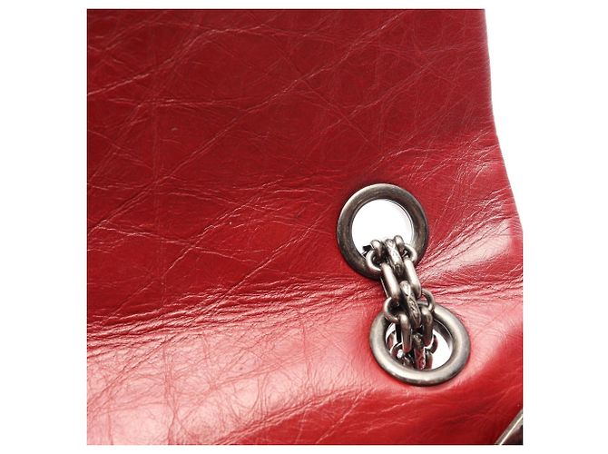 Borsa a tracolla Chanel 2.55 Matelassé Mademoiselle con catena Rosso - vista 10