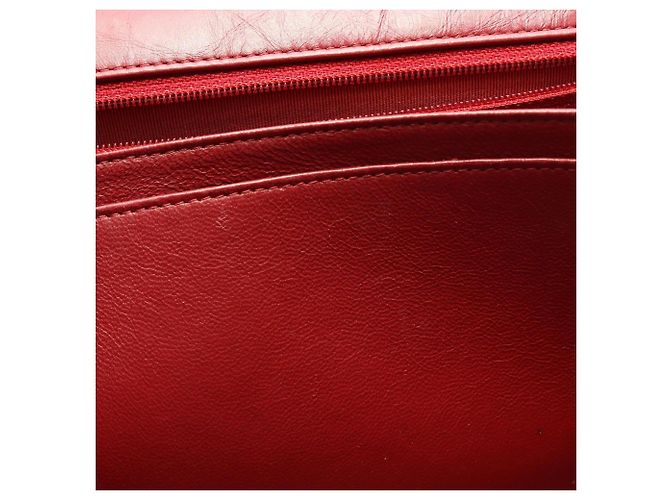 Borsa a tracolla Chanel 2.55 Matelassé Mademoiselle con catena Rosso - vista 8