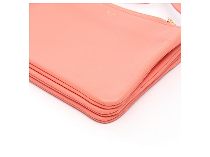Céline Celine Trio Small Shoulder Bag Rosa - vista 7